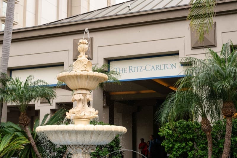 The Ritz-Carlton entrance hosting the Aureum NBA All-Star Brunch