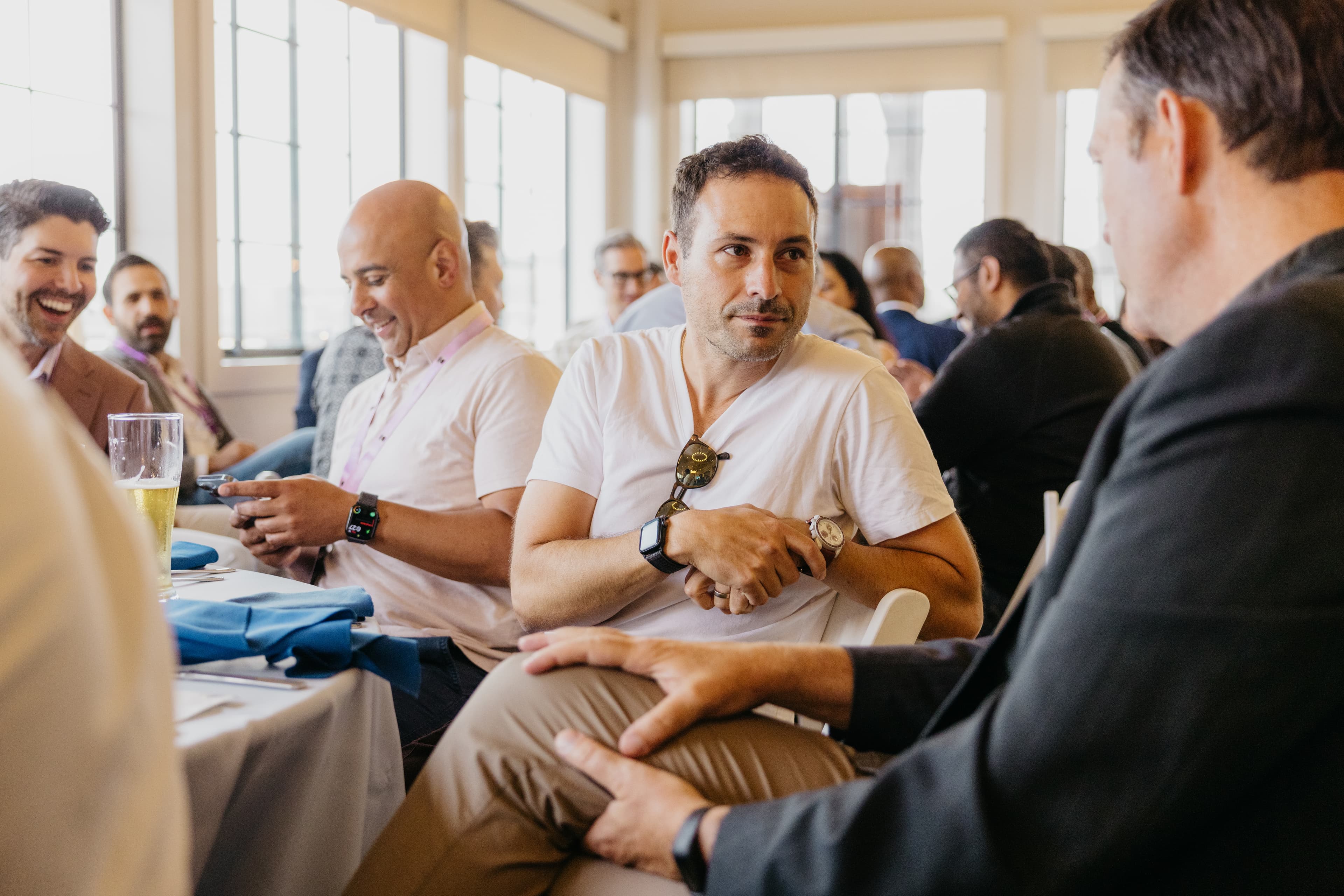 Aureum members at a private dinner gathering